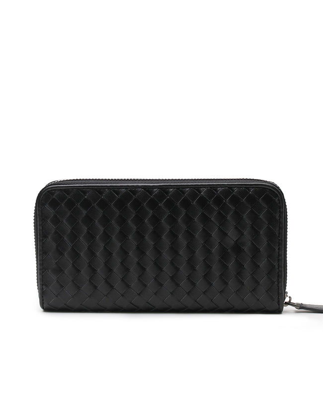 Woven Wallet Large - Black