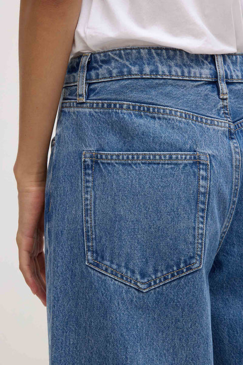 Womens Boyfriend Jean - Dark Stone