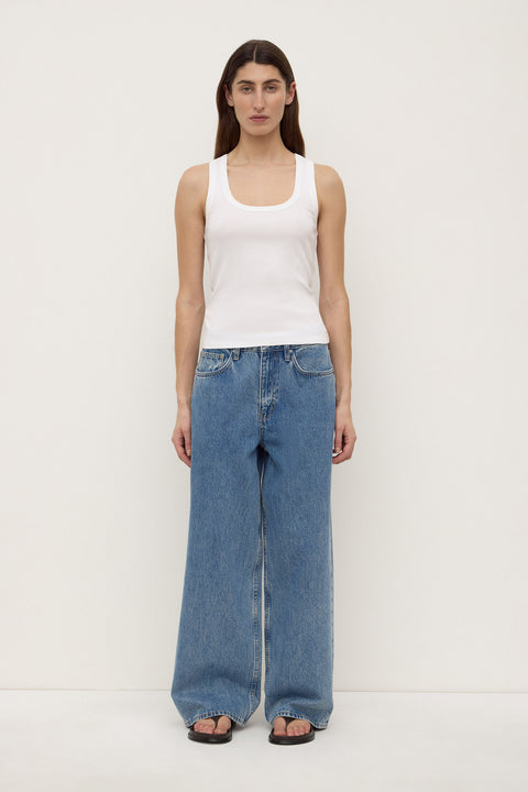 Womens Boyfriend Jean - Dark Stone