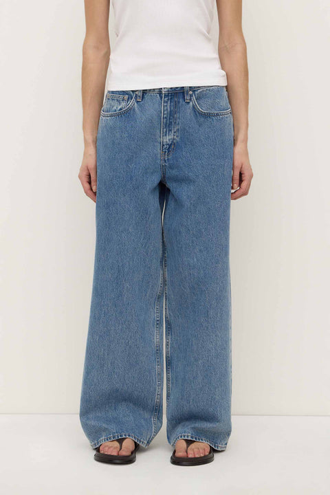 Womens Boyfriend Jean - Dark Stone