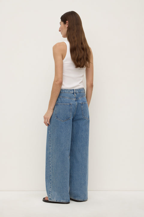 Womens Boyfriend Jean - Dark Stone