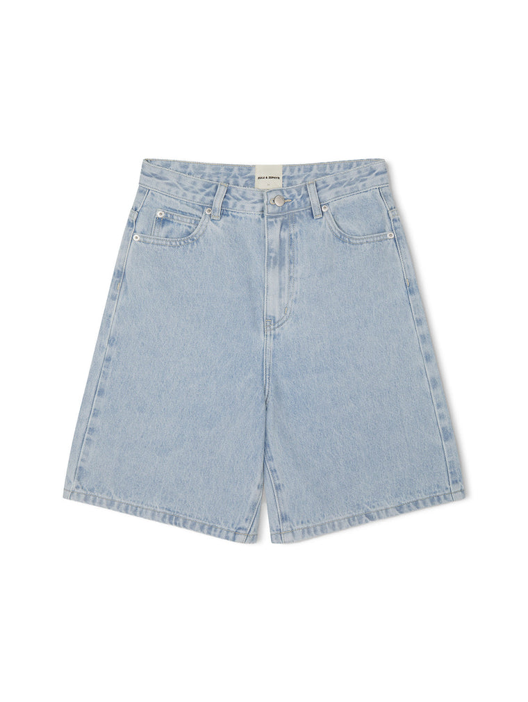 Light Wash Recycled Cotton Walk Short