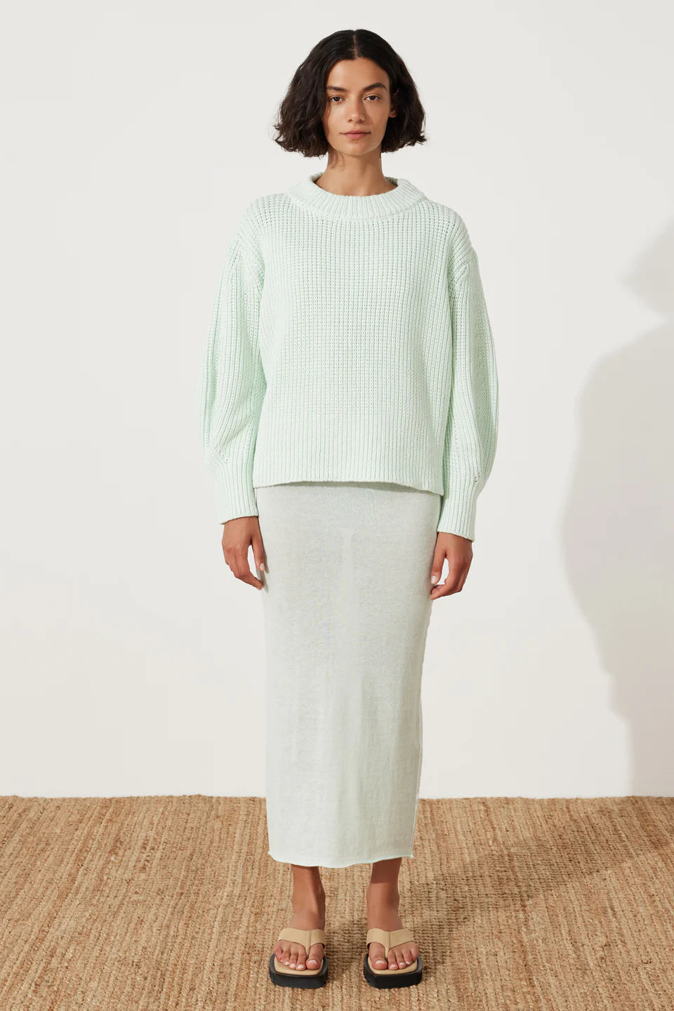 SEAGLASS COCOON KNIT JUMPER