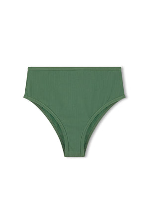 Emerald Textured Waisted Full Brief