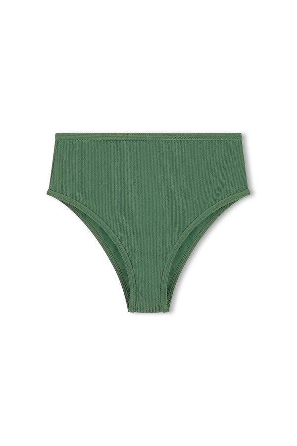 Emerald Textured Waisted Full Brief