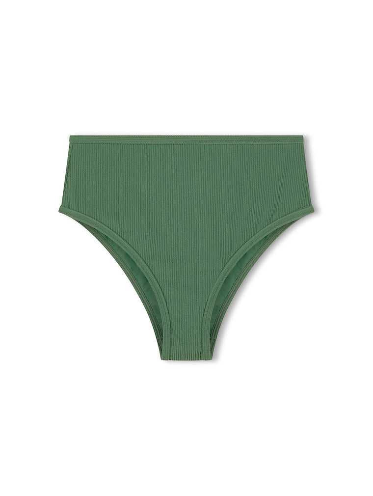 Emerald Textured Waisted Full Brief