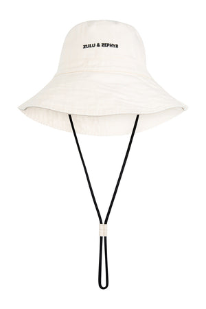 ZZ Logo Bucket Hat - Coconut