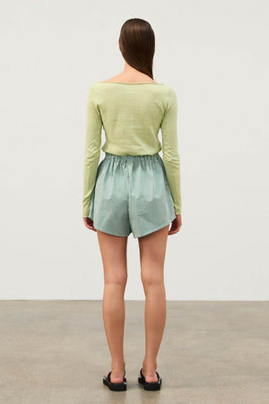 Tallow Pin Stripe Cotton Short