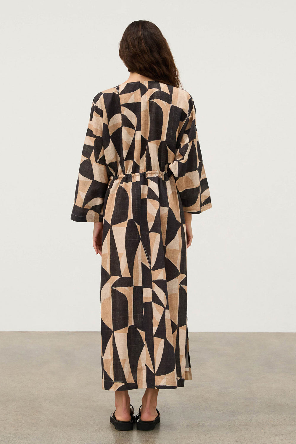Mosaic Linen Blend Dress