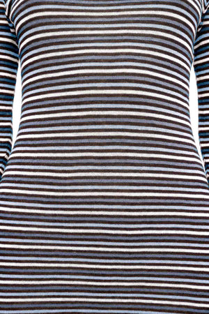 Knit Mini Dress - Blue Pin Stripe