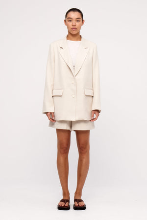 Husk Relaxed Tailored Twill Blazer