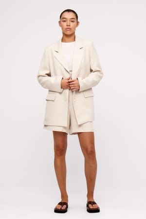 Husk Relaxed Tailored Twill Blazer