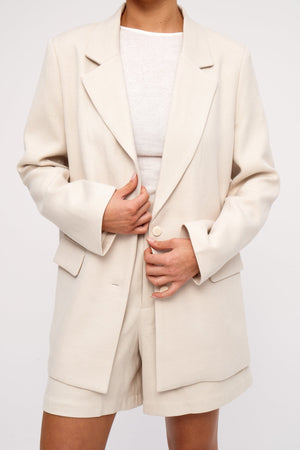Husk Relaxed Tailored Twill Blazer