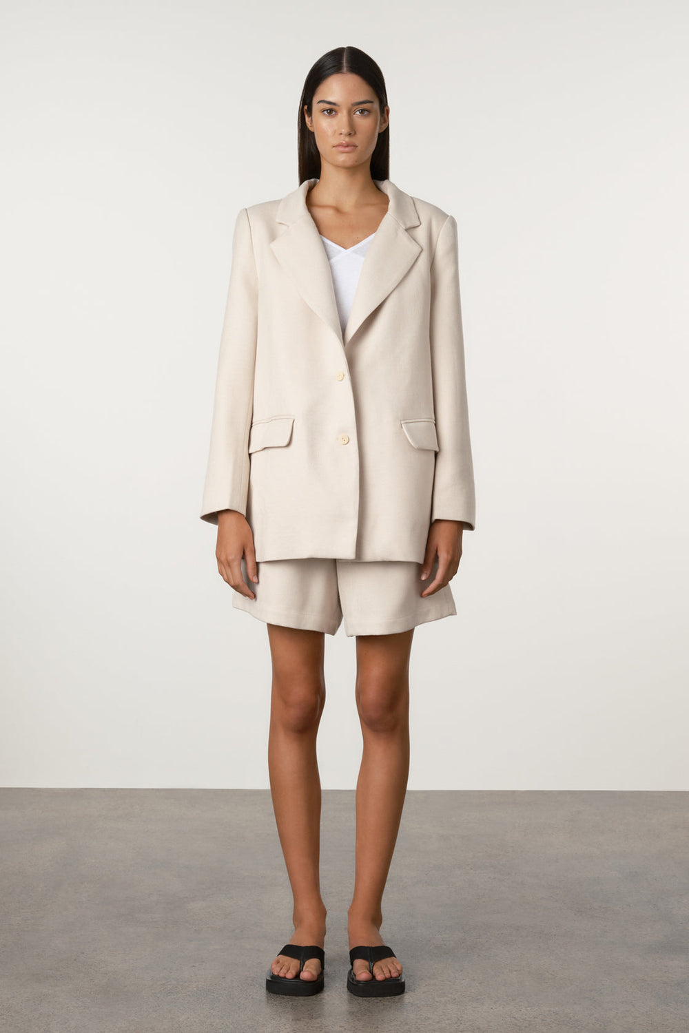 Husk Relaxed Tailored Twill Blazer