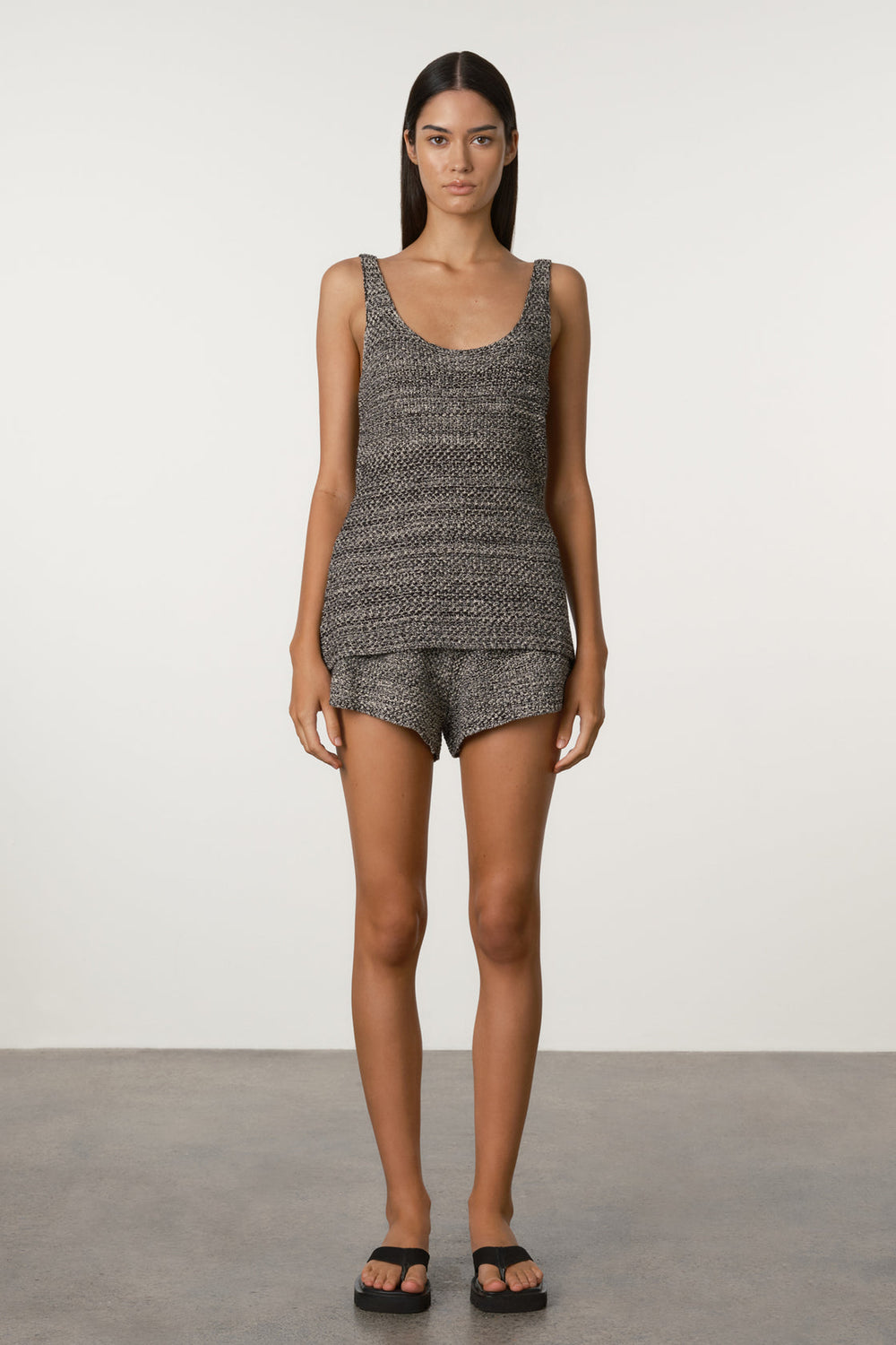 Black Marle Knit Tank