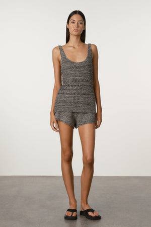 Black Marle Knit Tank