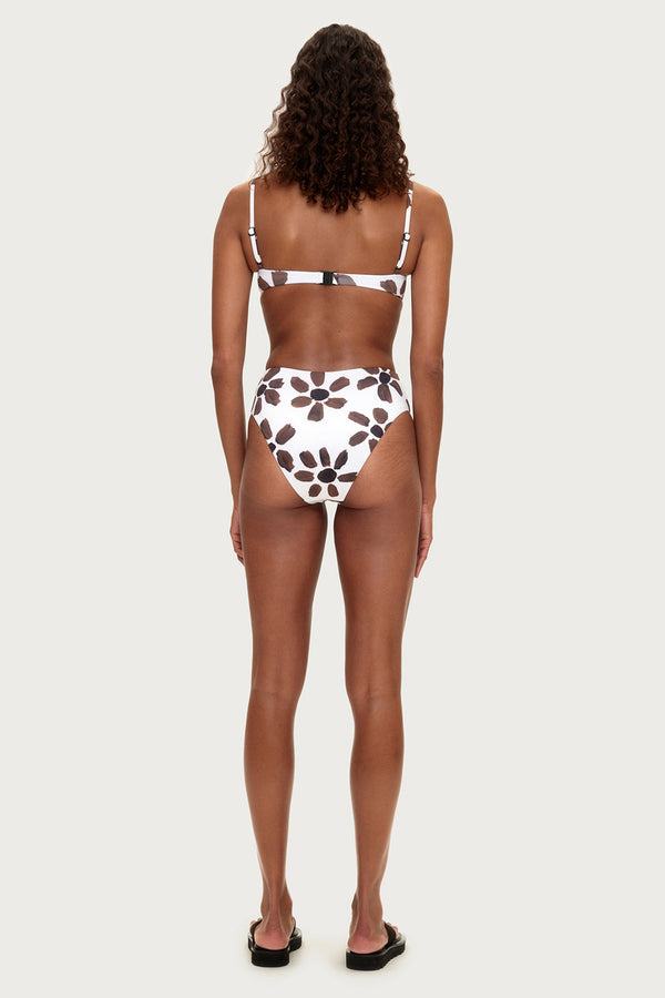 Balconette Bra Cup Top - Chocolate Flower