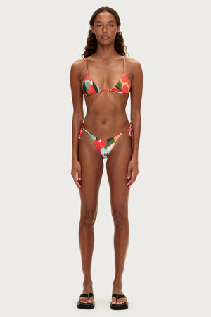 Triangle Top - Red Floral