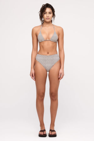 Reversible Tie Triangle Top - Natural Spot