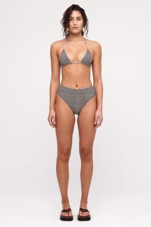 Reversible Tie Triangle Top - Natural Spot