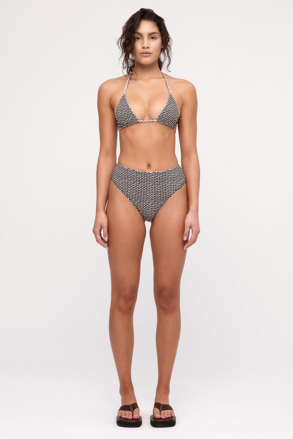 Reversible Tie Triangle Top - Natural Spot