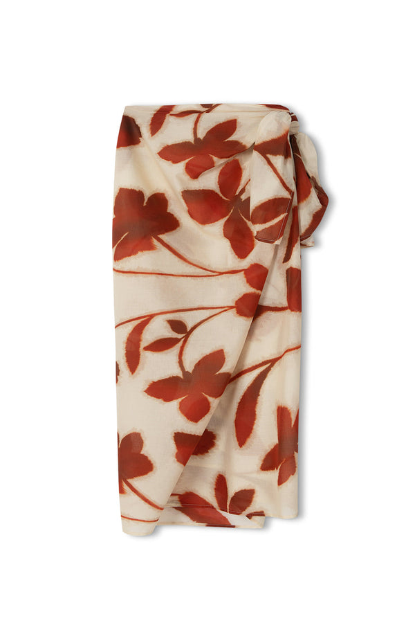 Cotton Sarong - Ruby Floral