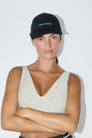 Canvas Cap - Blue Black