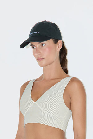 Canvas Cap - Blue Black