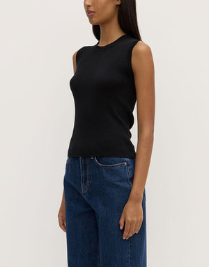 Amira Knit Tank- Black