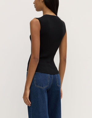 Amira Knit Tank- Black