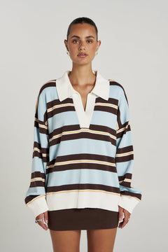Stripe LS Polo