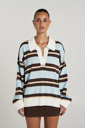 Stripe LS Polo