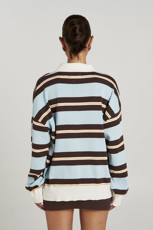 Stripe LS Polo
