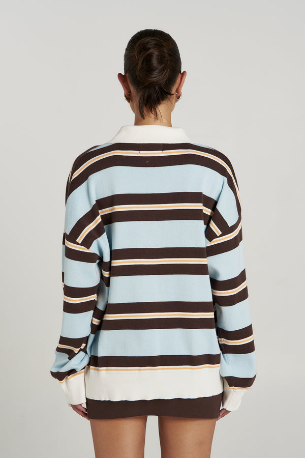 Stripe LS Polo