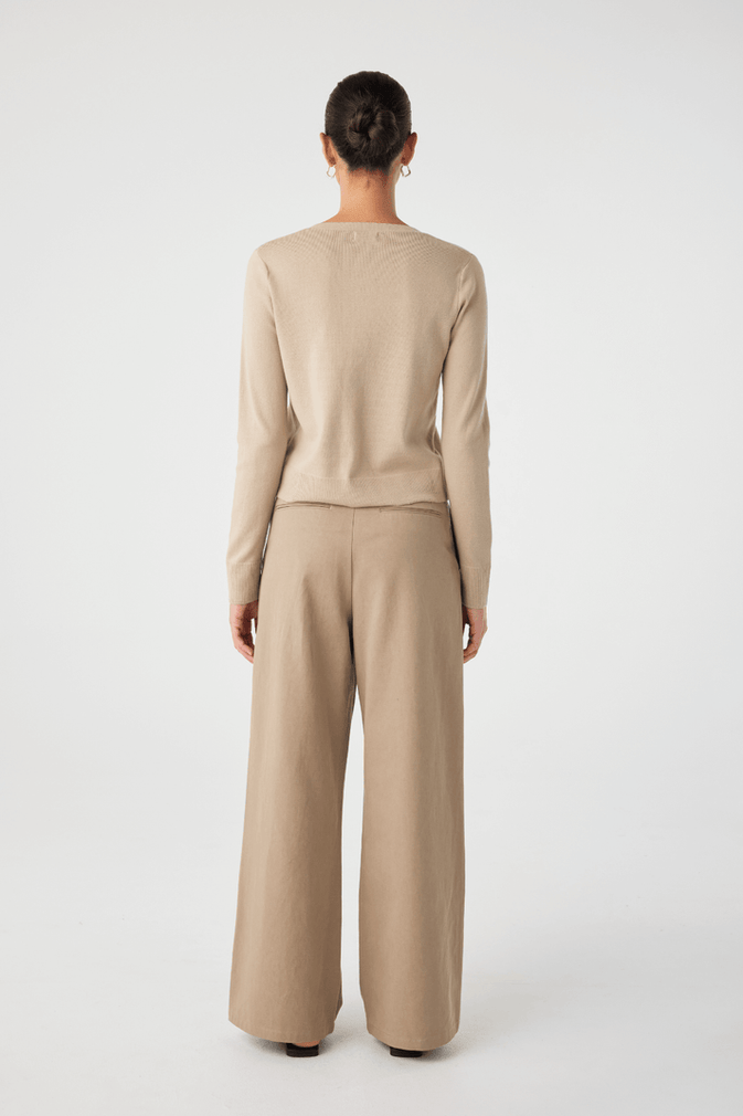 Flynn Cardigan - Taupe