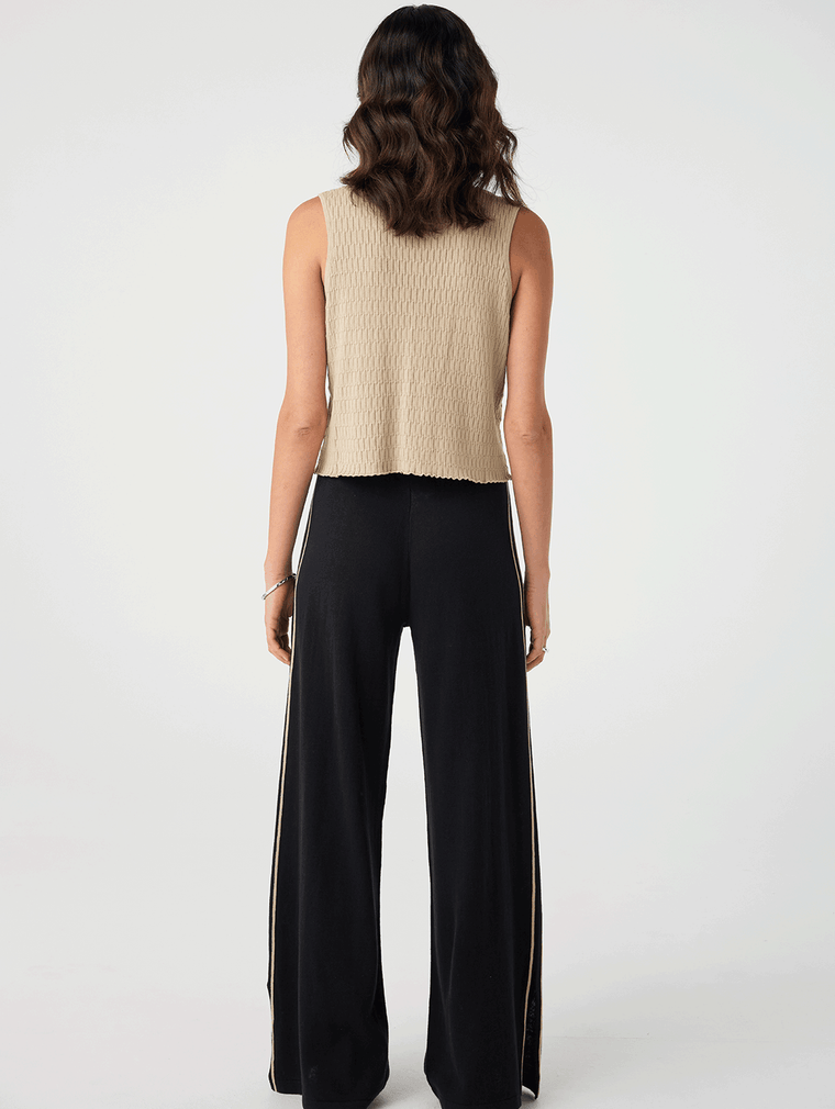 Jude Reversible Knit Vest - Taupe