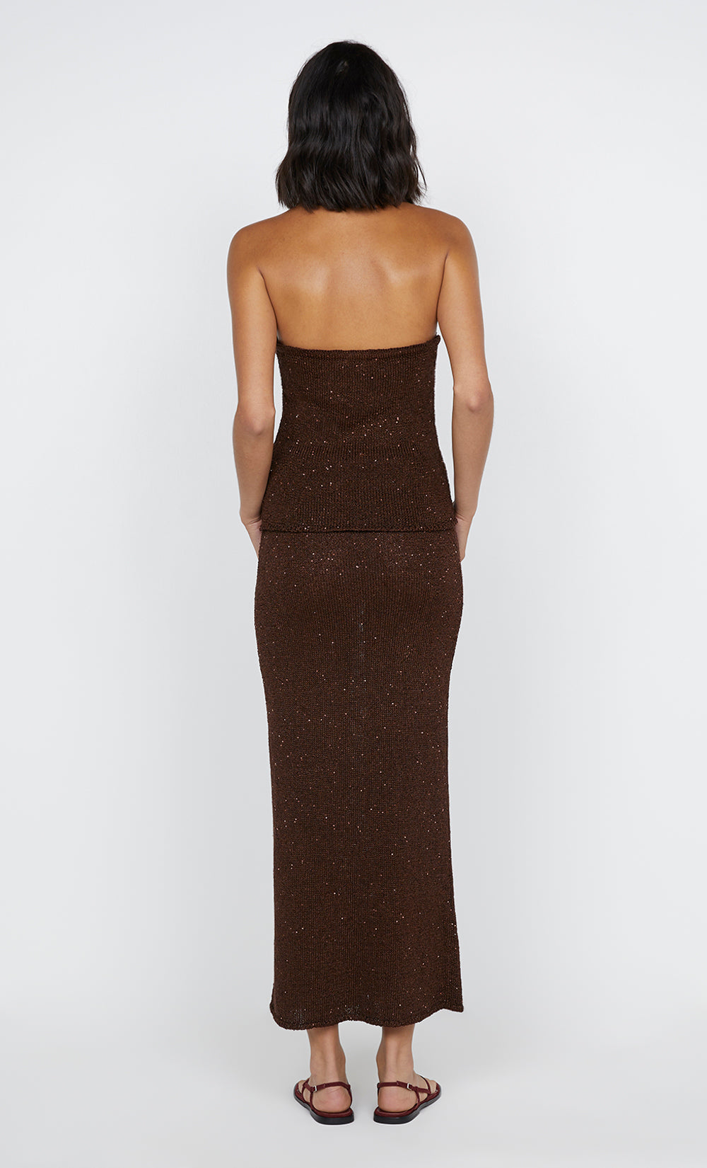 DELFINA SEQUIN HALTER TOP