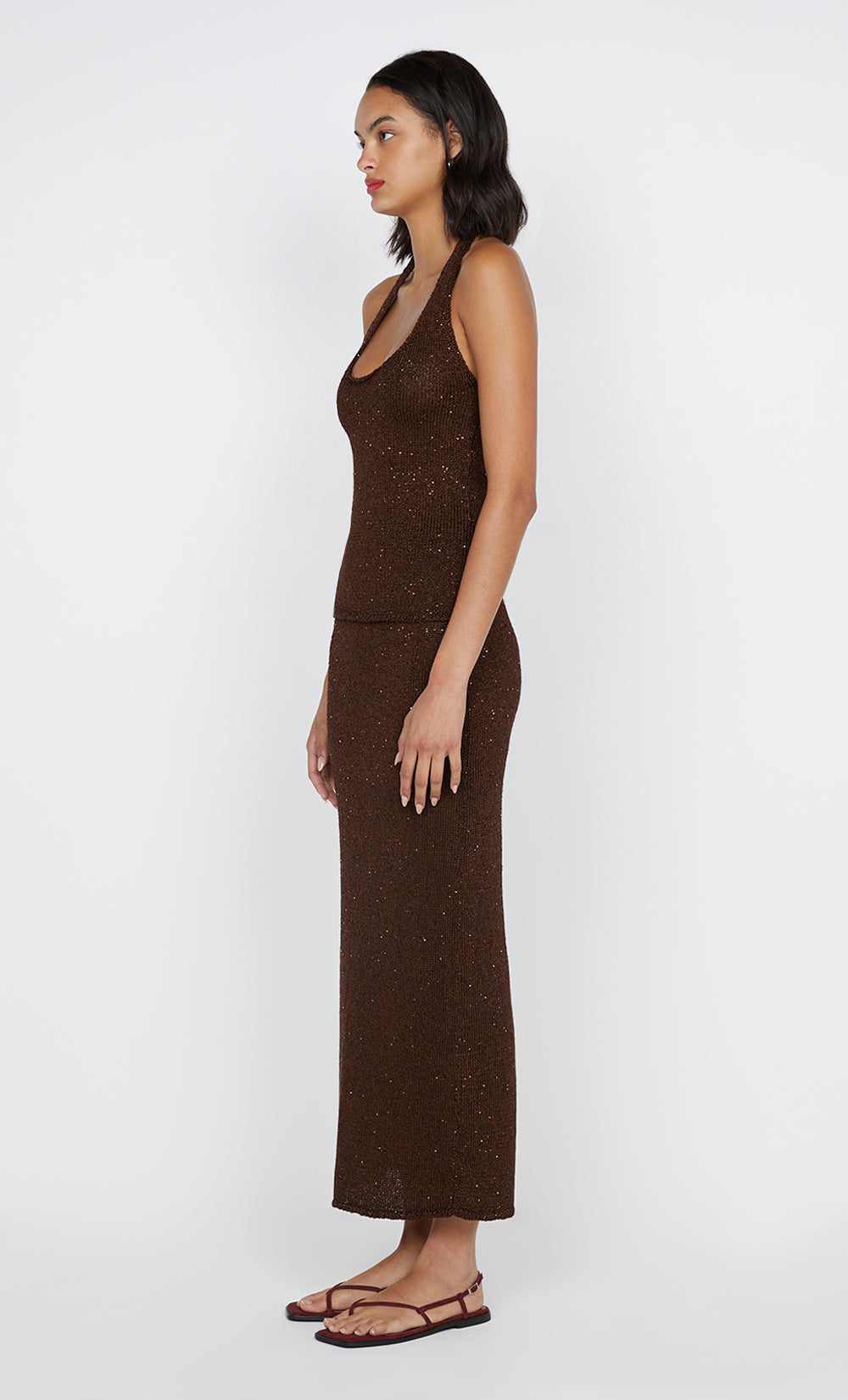 DELFINA SEQUIN TUBE SKIRT