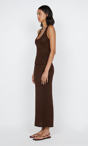 DELFINA SEQUIN TUBE SKIRT