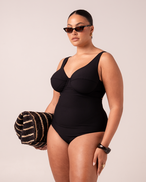 Original Underwire One Piece - Black Rib