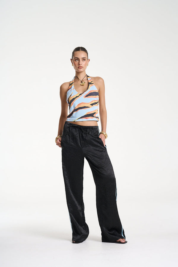 Boxer Pant - Black/Blue