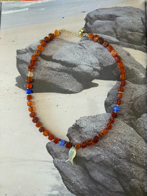 Beaded Necklace - Fish
