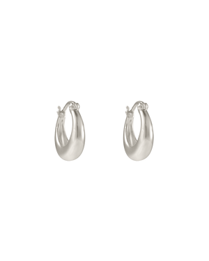 Glow Hoops Small - Sterling Silver
