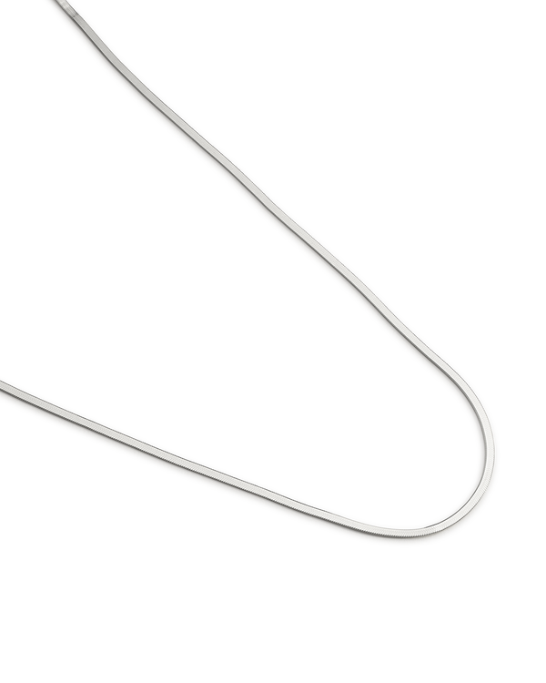 Elemental Herringbone Chain - Silver