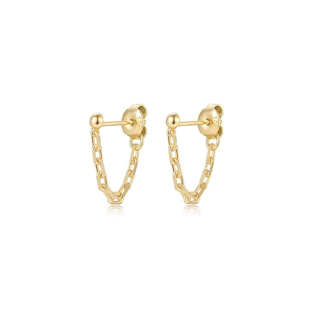 Bruce Chain Stud Earrings