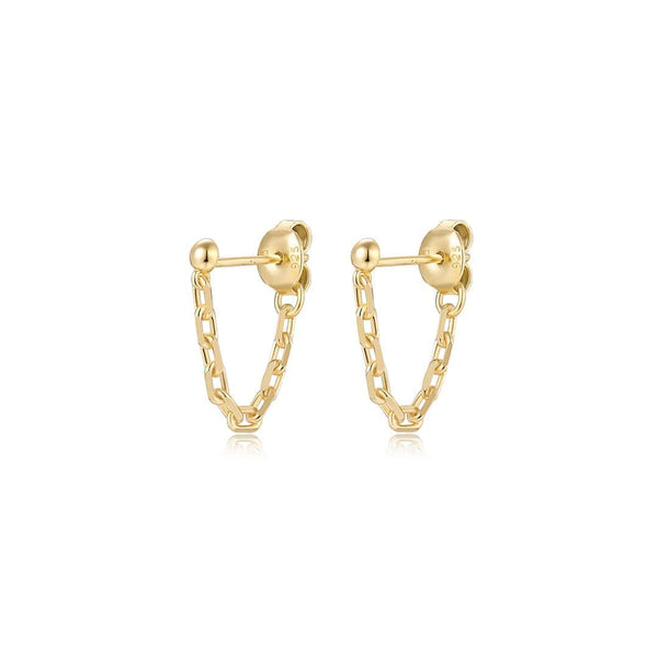 Bruce Chain Stud Earrings