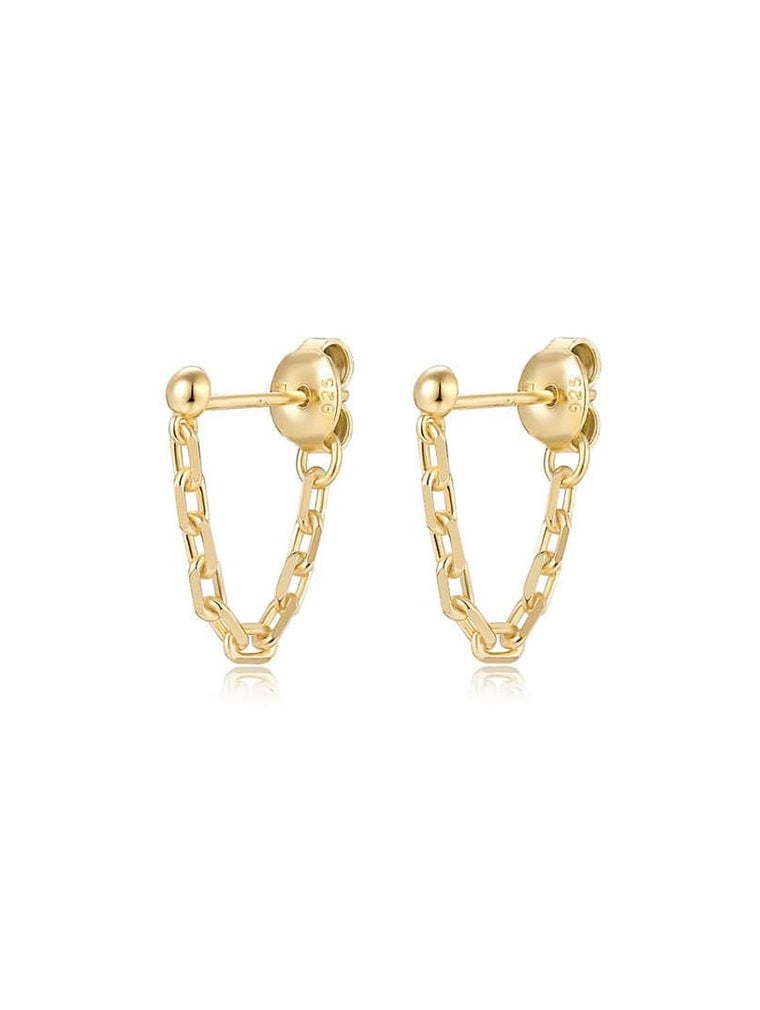 Bruce Chain Stud Earrings