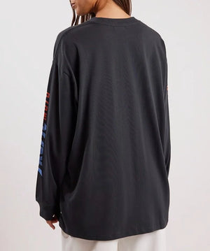Flaming Hibiscus  Long Sleeve Tee