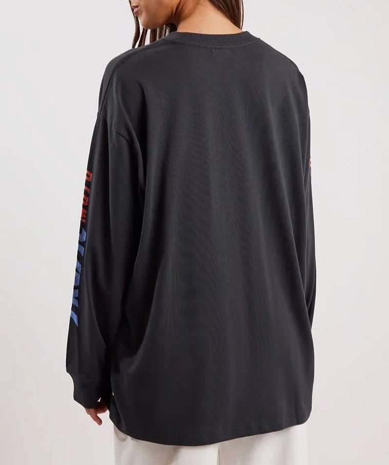 Flaming Hibiscus  Long Sleeve Tee