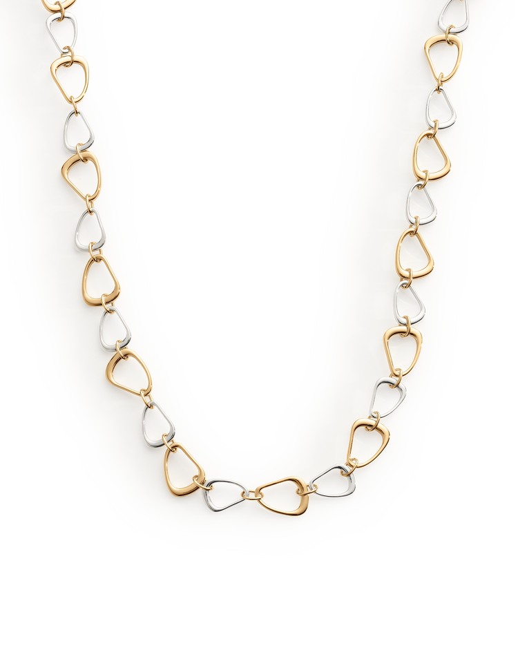 Flux Necklace - Mixed Metal